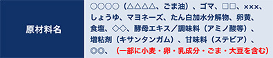 <アレルギー一括表示>